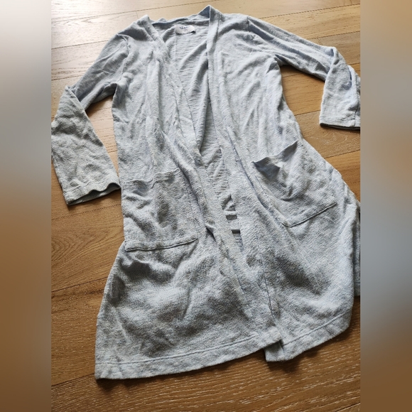 OLD NAVY | Thin baby blue open long cardigan with pockets - Picture 2 of 4
